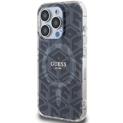 Guess IML GCube MagSafe case for iPhone 15 Pro - black_1