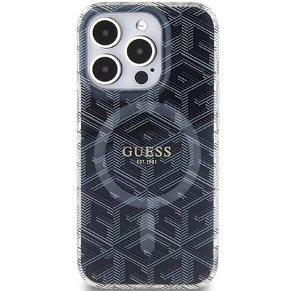 Guess IML GCube MagSafe case for iPhone 15 Pro - black_2
