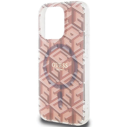 Guess IML GCube MagSafe case for iPhone 15 Pro - pink_5