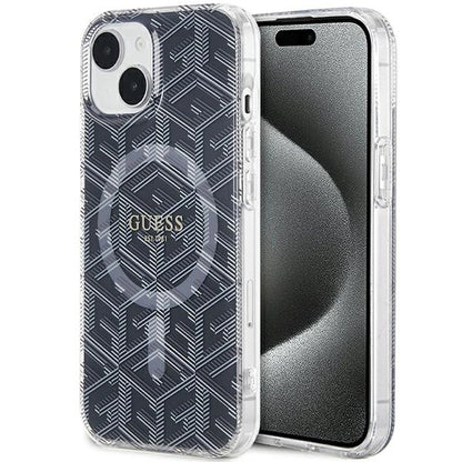 Guess IML GCube MagSafe case for iPhone 15 Plus / 14 Plus - black_0