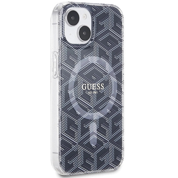 Guess IML GCube MagSafe case for iPhone 15 Plus / 14 Plus - black_3
