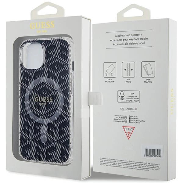 Guess IML GCube MagSafe case for iPhone 15 Plus / 14 Plus - black_7
