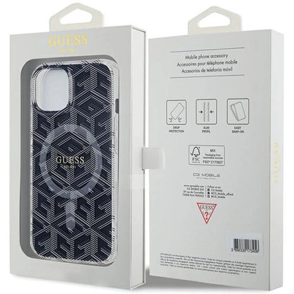 Guess IML GCube MagSafe case for iPhone 15 Plus / 14 Plus - black_7