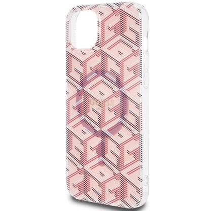 Guess IML GCube MagSafe case for iPhone 15 Plus / 14 Plus - pink_5