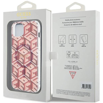 Guess IML GCube MagSafe case for iPhone 15 Plus / 14 Plus - pink_7
