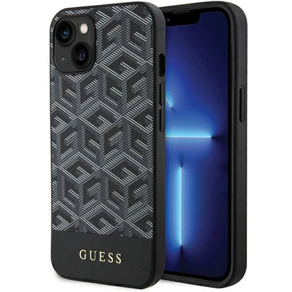 Guess GCube Stripes MagSafe case for iPhone 15 / 14 / 13 - black_0