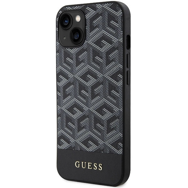 Guess GCube Stripes MagSafe case for iPhone 15 / 14 / 13 - black_1