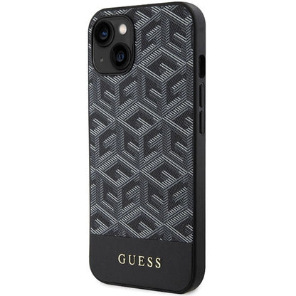 Guess GCube Stripes MagSafe case for iPhone 15 / 14 / 13 - black_1