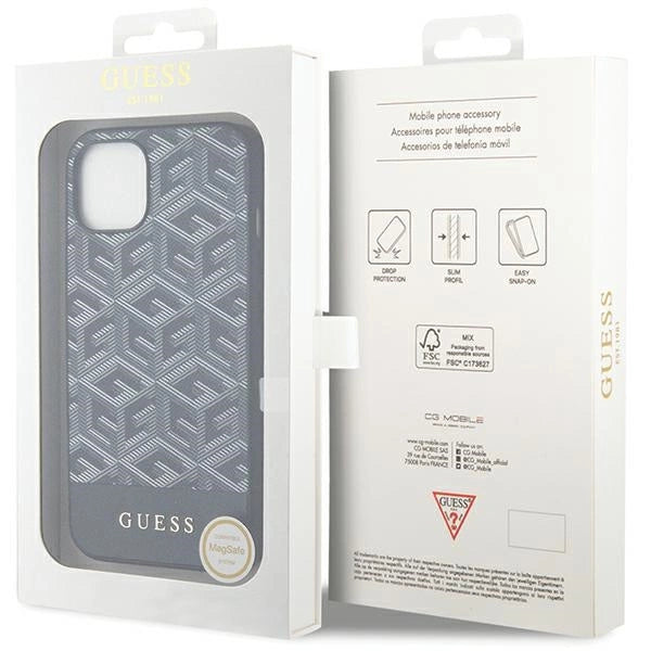 Guess GCube Stripes MagSafe case for iPhone 15 / 14 / 13 - black_7