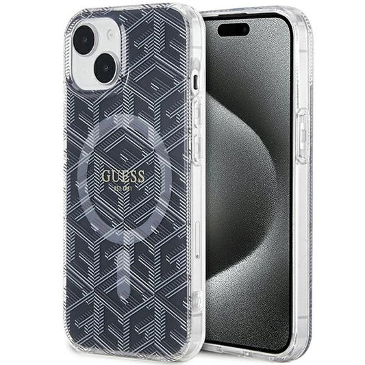 Guess IML GCube MagSafe case for iPhone 15 / 14 / 13 - black_0