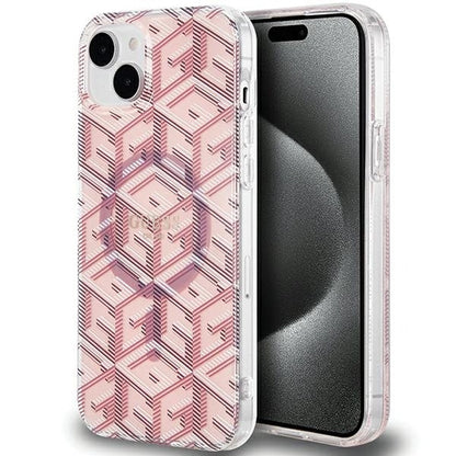 Guess IML GCube MagSafe case for iPhone 15 / 14 / 13 - pink_0
