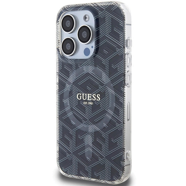 Guess IML GCube MagSafe case for iPhone 15 Pro Max - black_1