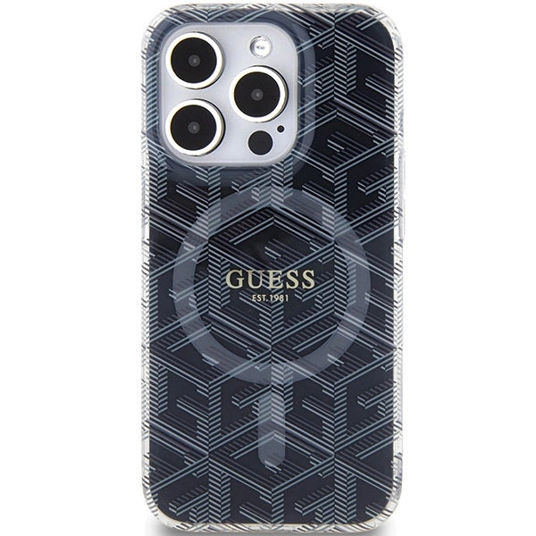 Guess IML GCube MagSafe case for iPhone 15 Pro Max - black_2