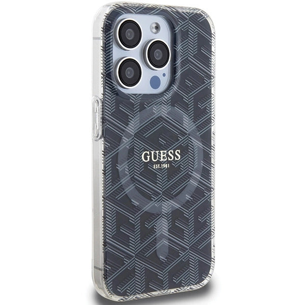 Guess IML GCube MagSafe case for iPhone 15 Pro Max - black_3