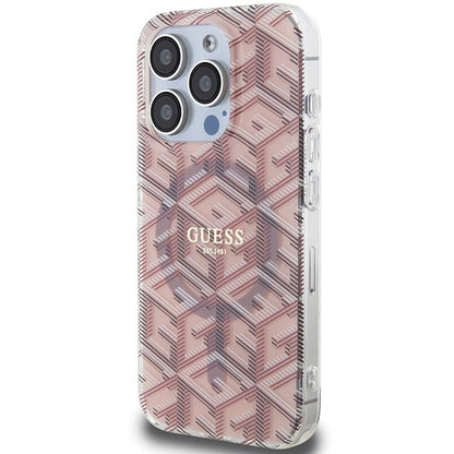 Guess IML GCube MagSafe case for iPhone 15 Pro Max - pink_1