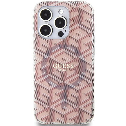 Guess IML GCube MagSafe case for iPhone 15 Pro Max - pink_2