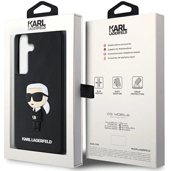Karl Lagerfeld 3D Rubber Ikonik case for Samsung Galaxy S24+ - black_7