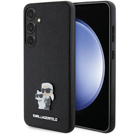 Karl Lagerfeld KLHCS24MPSAKCMPK S24+ S926 hardcase black/black Saffiano Karl &amp; Choupette Metal Pin_0