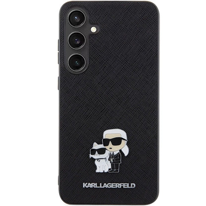 Karl Lagerfeld KLHCS24SPSAKCMPK S24 S921 hardcase black/black Saffiano Karl &amp; Choupette Metal Pin_2