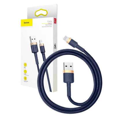 Baseus Cafule Lightning cable 2.4A 1m (Gold+Dark blue)_20