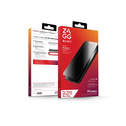 ZAGG InvisibleShield Glass Elite Privacy for iPhone 15 Pro Max_2
