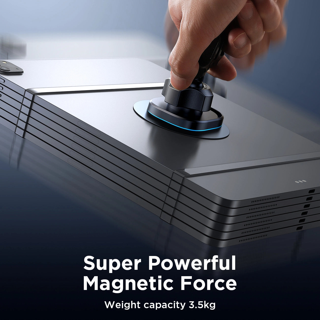 Joyroom JR-ZS400 magnetic car phone holder on the dashboard - black_9