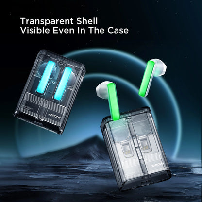 TWS Joyroom JR-TC1 IceLens Series wireless headphones with LED lights - white_9