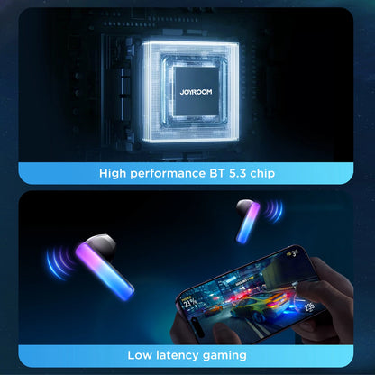 TWS Joyroom JR-TC1 IceLens Series wireless headphones with LED lights - white_12