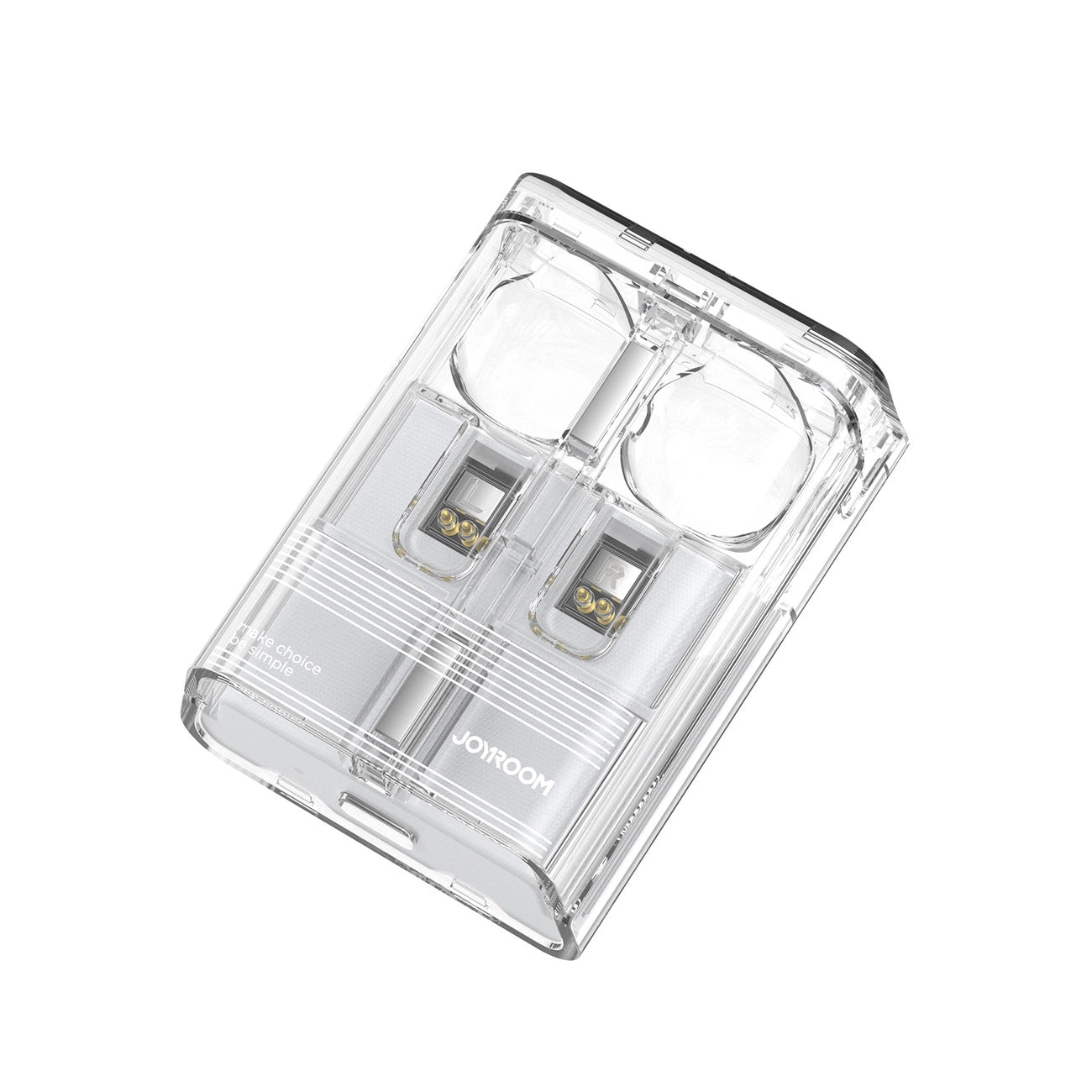 TWS Joyroom JR-TC1 IceLens Series wireless headphones with LED lights - white_6