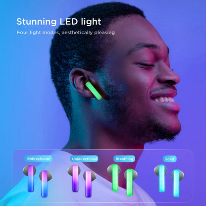 TWS Joyroom JR-TC1 IceLens Series wireless headphones with LED lights - white_8