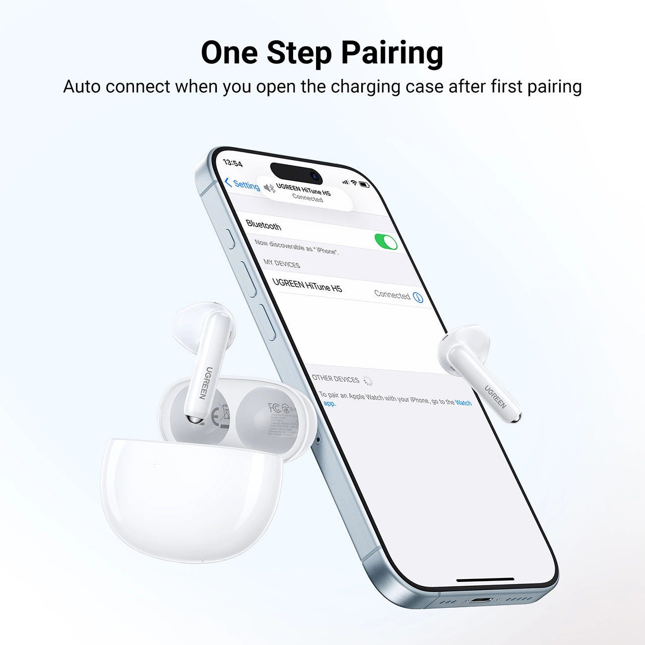 Ugreen HiTune H5 WS201 TWS wireless headphones - white_7