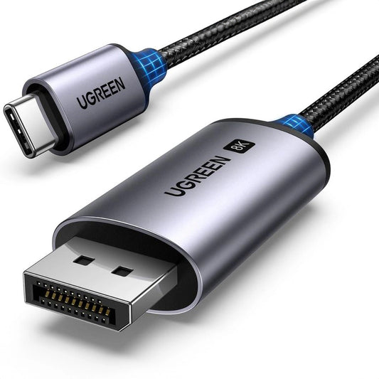Ugreen CM556 cable with USB-C and DisplayPort 8K connectors, 3 m long - gray_0