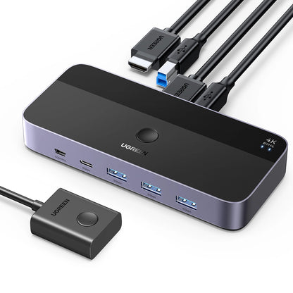 Ugreen CM664 HDMI switch 2in1 KVM switch - black_2