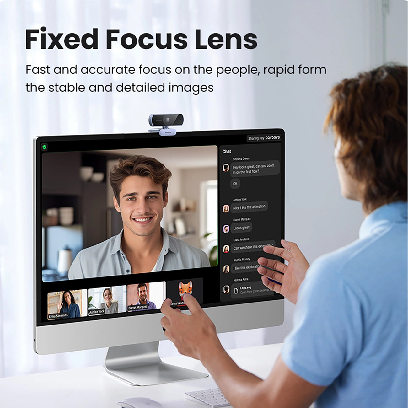 Ugreen CM678 USB HD Webcam - Gray_6