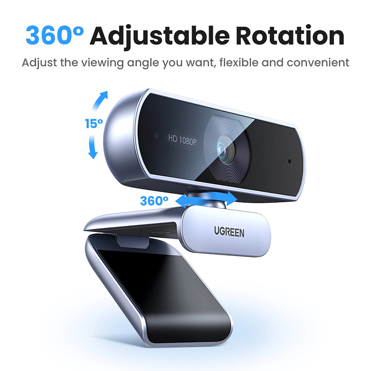 Ugreen CM678 USB HD Webcam - Gray_8