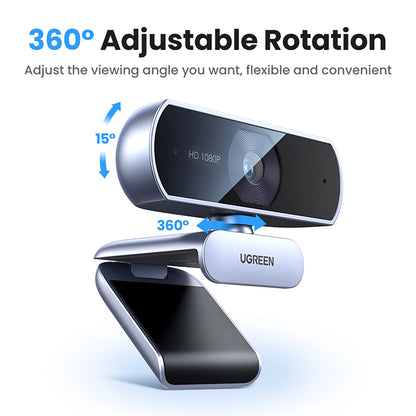 Ugreen CM678 USB HD Webcam - Gray_8