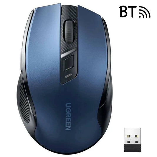 Ugreen MU006 Wireless Optical Mouse USB 2.4GHz / Bluetooth 5.0 4000 DPI - Blue_0