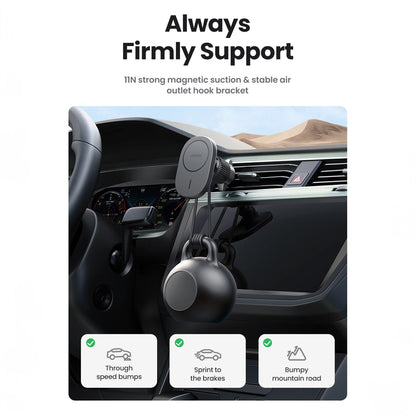 Ugreen CD345 magnetic car holder for air vent - black_6