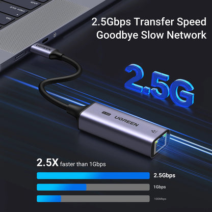 Ugreen CM648 USB-C to RJ45 Ethernet 2.5G adapter - gray_8