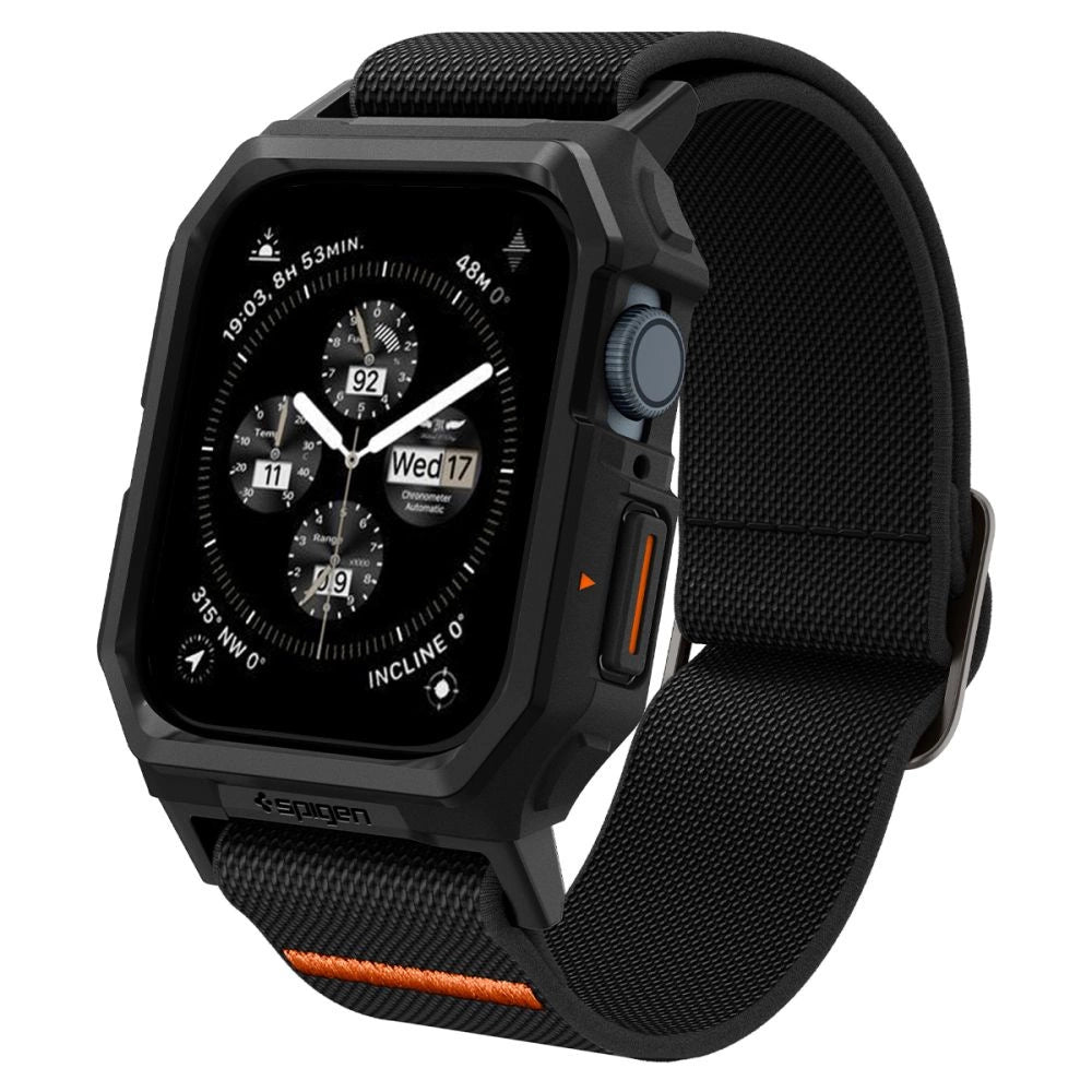 Spigen Lite Fit Pro Case with Strap for Apple Watch 4 / 5 / 6 / 7 / 8 / 9 / SE (44 / 45 mm) - Matte Black_0