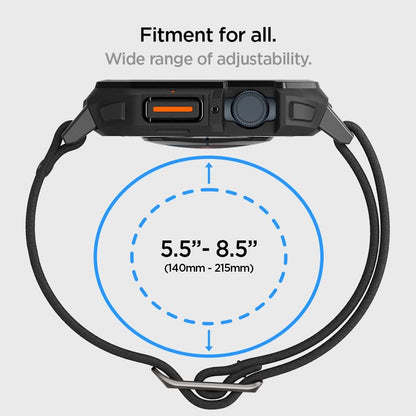 Spigen Lite Fit Pro Case with Strap for Apple Watch 4 / 5 / 6 / 7 / 8 / 9 / SE (44 / 45 mm) - Matte Black_13