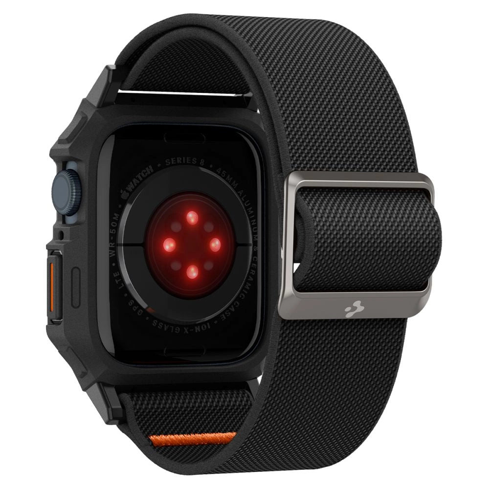 Spigen Lite Fit Pro Case with Strap for Apple Watch 4 / 5 / 6 / 7 / 8 / 9 / SE (44 / 45 mm) - Matte Black_1