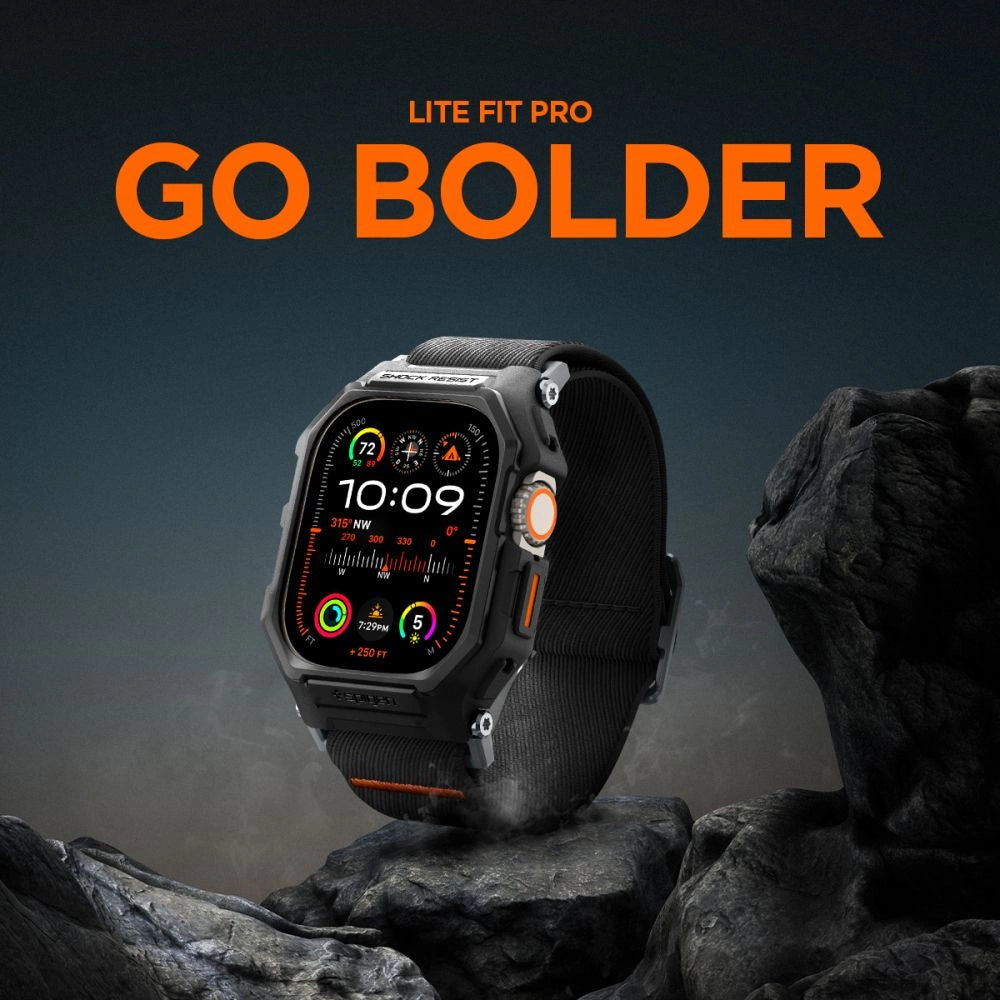 Spigen Lite Fit Pro Case with Strap for Apple Watch Ultra 1 / 2 (49mm) - Matte Black_9