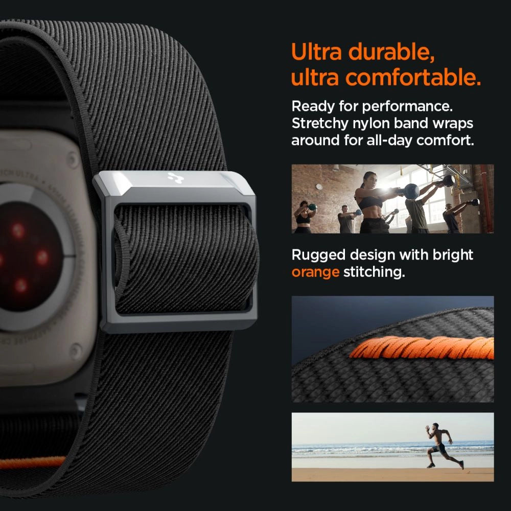 Spigen Lite Fit Pro Case with Strap for Apple Watch Ultra 1 / 2 (49mm) - Matte Black_12