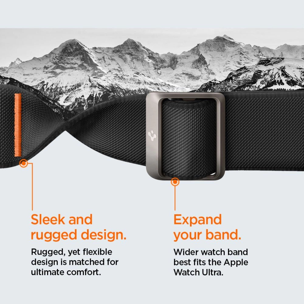 Spigen Lite Fit Pro Case with Strap for Apple Watch Ultra 1 / 2 (49mm) - Matte Black_14