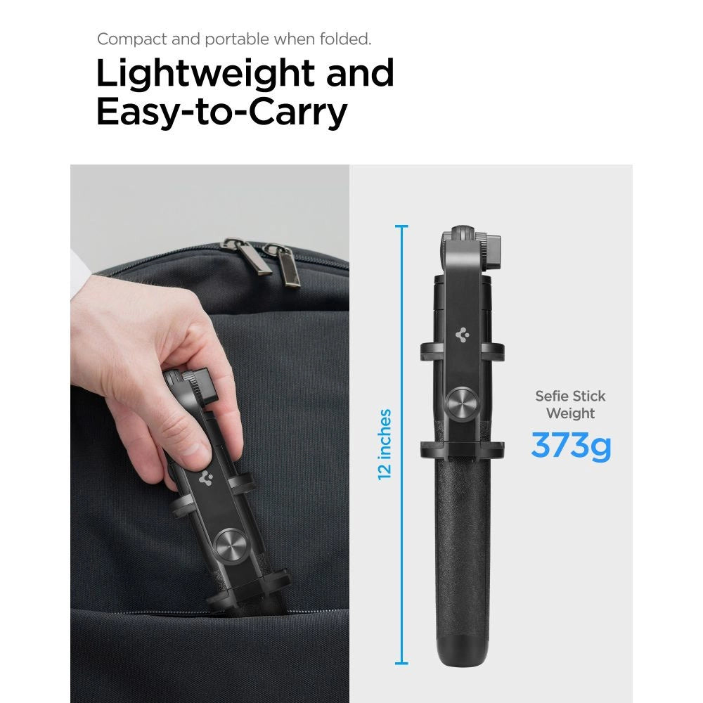 Spigen S560W Bluetooth Selfie Stick with Tripod - Black_11