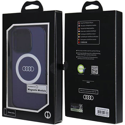 Audi IML Big Logo MagSafe case for iPhone 14 Pro - blue_6