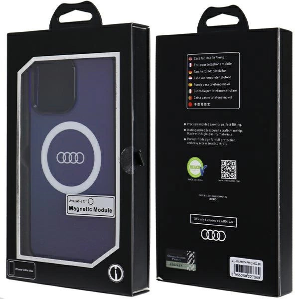 Audi IML Big Logo MagSafe case for iPhone 14 Pro Max - blue_6