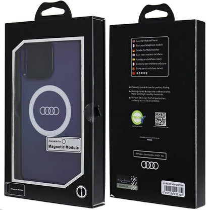 Audi IML Big Logo MagSafe case for iPhone 14 Pro Max - blue_6