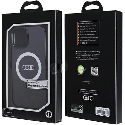Audi IML Big Logo MagSafe case for iPhone 15 / 14 / 13 - black_6